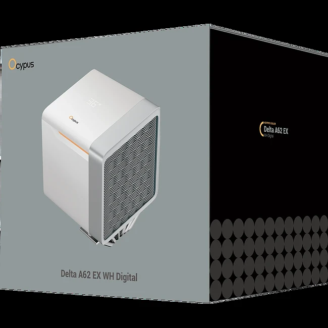 Кулер для процессора Ocypus Delta A62 EX WH Digital белый (Delta-A62-WH2NNWD00E-GL)