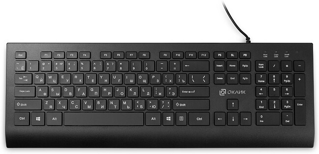 Клавиатура Oklick 155M черный (1678057)