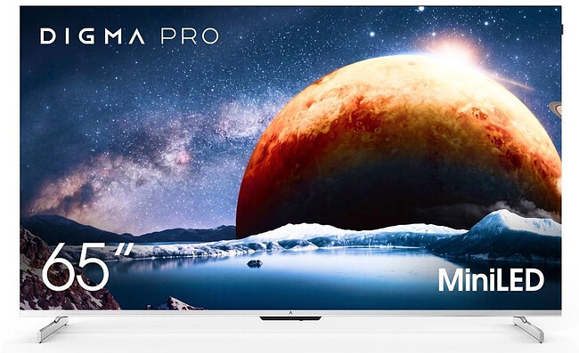 Телевизор Digma Pro 65Q серебристый Телевизор Digma Pro 65Q серебристый