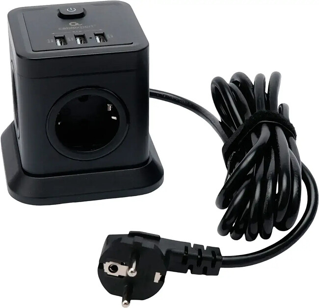 Сетевой фильтр Cablexpert TWR-4-U3-B-3