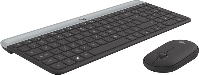 Набор периферии Logitech MK470 графитовый/светло-серый (920-009180)