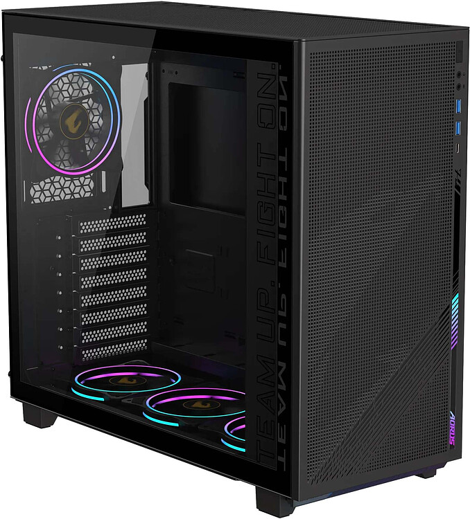 Корпус Gigabyte AORUS C400 GLASS без БП черный (GB-AC400G)