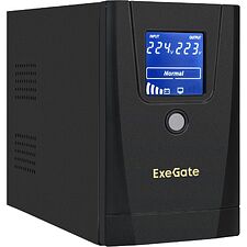 Источник бесперебойного питания ExeGate SpecialPro Smart LLB-1000.LCD.AVR.1SH.2C13.RJ.USB (EX292788RUS)