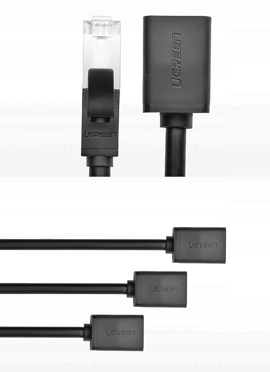 Патч-корд UGREEN NW112-11278 Black (11278)