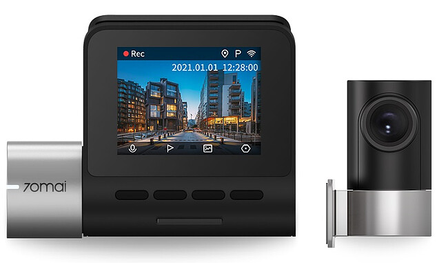 Автомобильный видеорегистратор 70mai Dash Cam Pro Plus+Rear Cam (Midrive A500S-1)