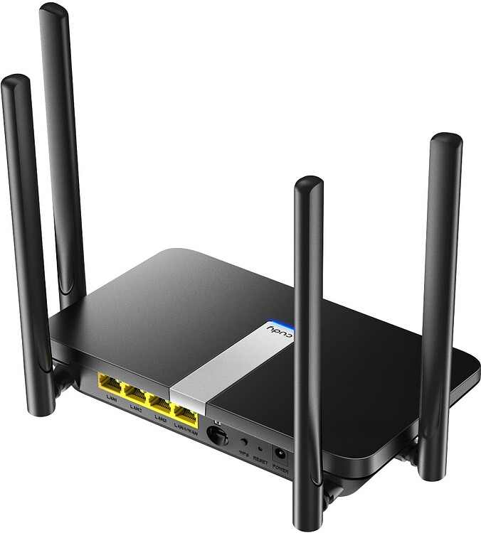 Роутер беспроводной Cudy AC1200 черный (LT500)