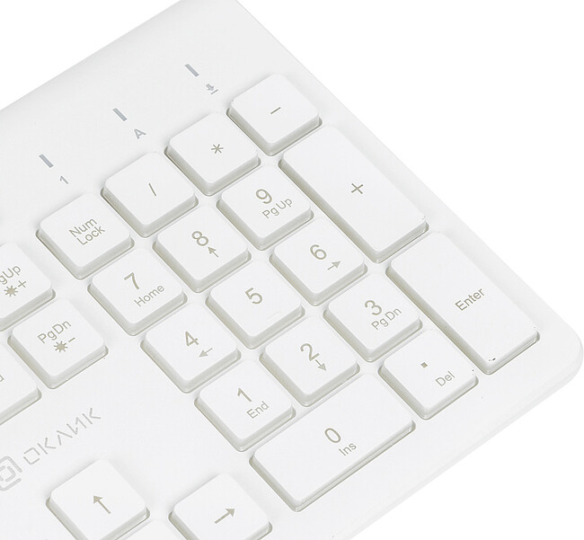 Клавиатура Oklick 490ML белый