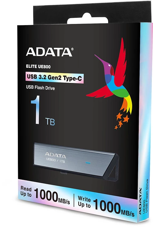 USB Flash-накопитель A-Data AELI-UE800-1T-CSG 1TB серый