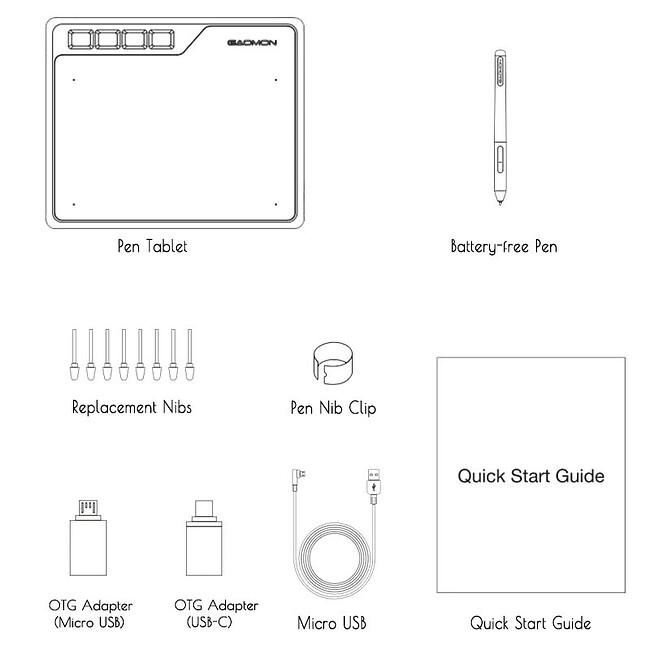 Графический планшет Gaomon S620