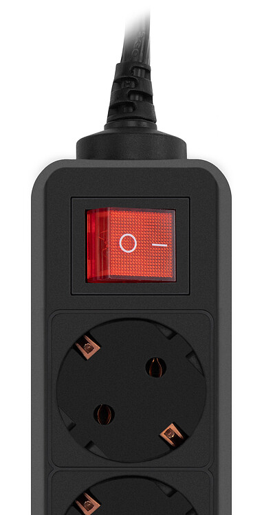 Сетевой фильтр PC Pet AP01006-3-BK черный