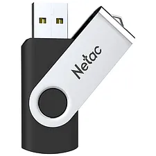 USB Flash-накопитель Netac U505 4GB черный/серебристый (NT03U505N-004G-20BK)