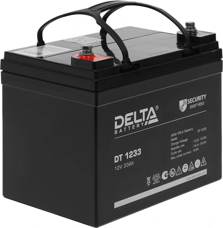 Аккумулятор для ИБП Delta 12V/33Ah (DT 1233)