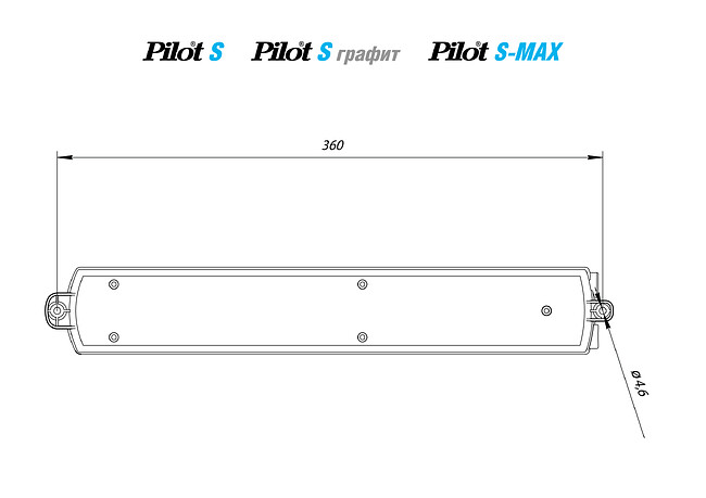 Сетевой фильтр Pilot S 1.8м 6 розеток Graphite