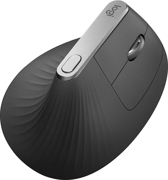Мышь Logitech MX Vertical черный/серебристый (910-005449)