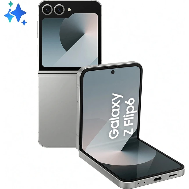 Смартфон Samsung Galaxy Z Flip6 12GB/512GB Silver Shadow (SM-F741BZSHCAU)