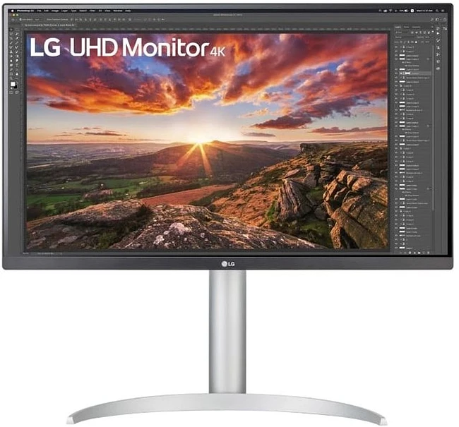 Монитор LG UltraFine 27UP850K-W черный (27UP850K-W)