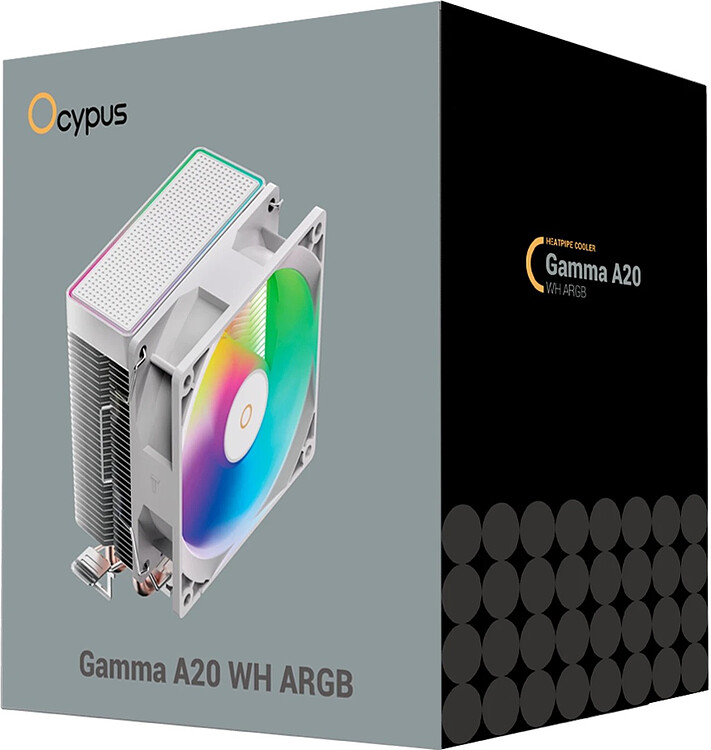Кулер Ocypus Gamma A20 WH ARGB (Gamma-A20-WH1AAWN00F-GL)