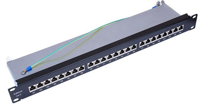 Патч-панель Cabeus PL-24-Cat.6-SH-Dual