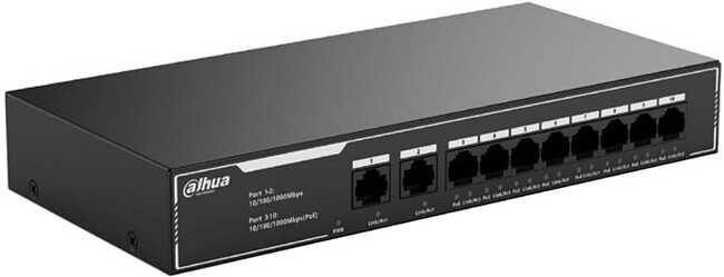 Коммутатор Dahua DH-SG1010LP Коммутатор Dahua DH-SG1010LP