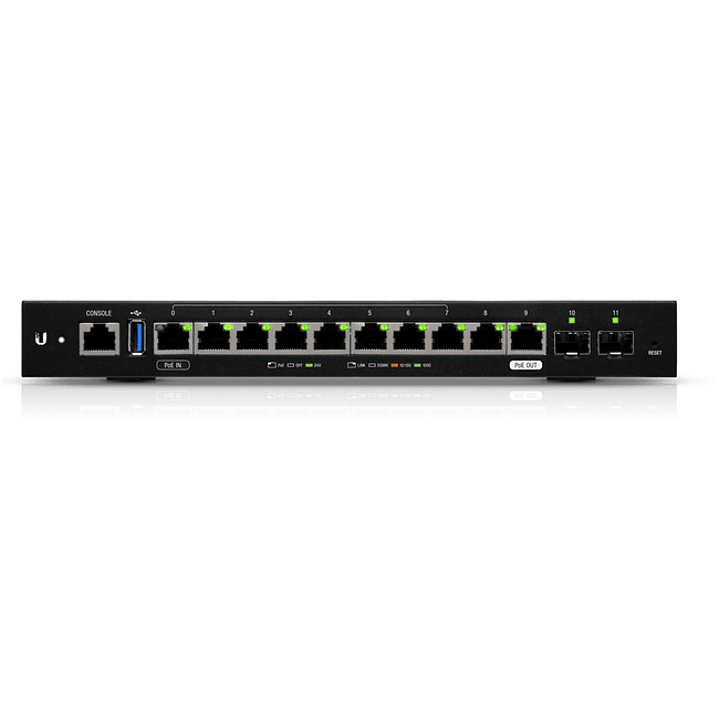 Маршрутизатор Ubiquiti 10P 1000M 2SFP (ER-12)