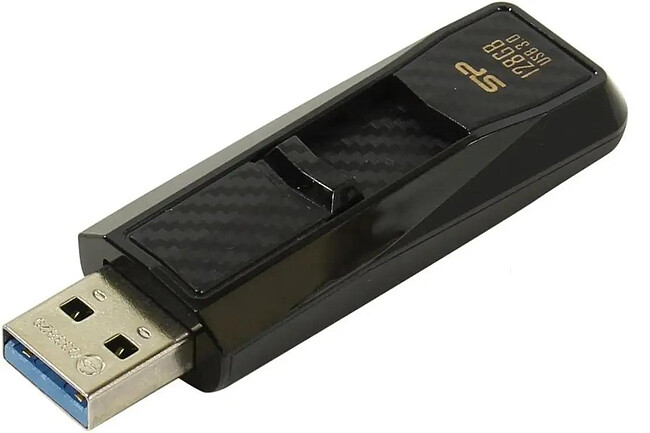 USB Flash-накопитель Silicon-Power Blaze B50 128Gb черный (SP128GBUF3B50V1K)