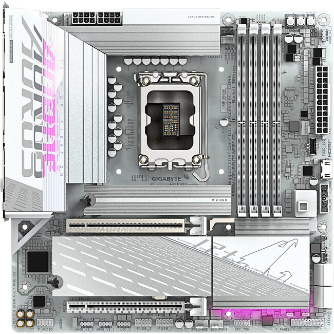 Материнская плата Gigabyte B860M Aorus Elite WIFI6E Ice rev. 1.0