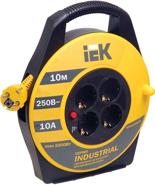 Удлинитель на катушке IEK Industrial УК10 (WKP14-10-04-10)