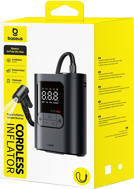 Автомобильный компрессор Baseus GoTrip VA1 C0119701 Cosmic Black (C01197)
