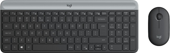 Набор периферии Logitech MK470 графитовый/светло-серый (920-009180)