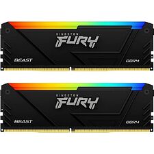 Оперативная память Kingston Fury Beast Black RGB XMP 32GB DDR4 (KF432C16BB12AK2/32)