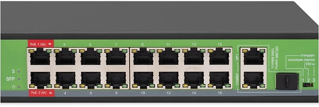 Коммутатор Digma DSP216F-1G-1C-R300