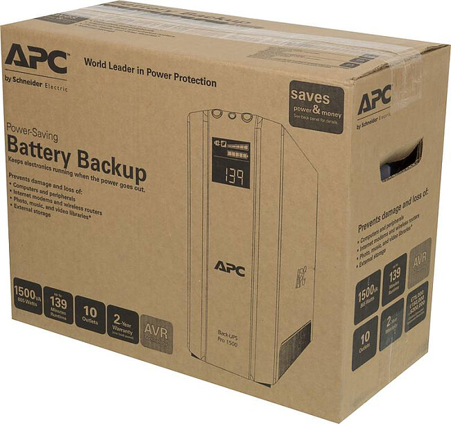 Источник бесперебойного питания APC Back-UPS Pro Power Saving RS 1500VA (BR1500GI)