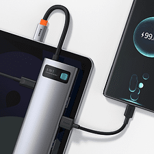 USB-хаб Baseus Metal Gleam Gray (CAHUB-CV0G)