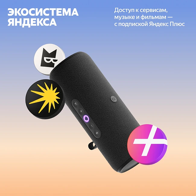 Умная колонка Яндекс Станция Стрит черный (YNDX-00030BLK)