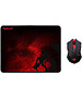 Мышь Redragon M601WL-BA с ковриком Black (78227)