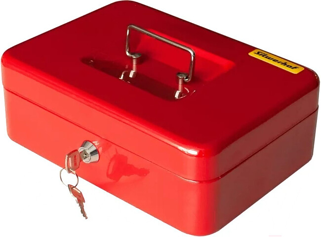 Ящик для денег Silwerhof 90x250x180 красный