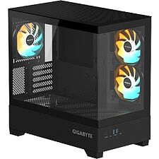 Корпус Gigabyte C201 Panoramic mATX без БП Черный (GB-C201P)