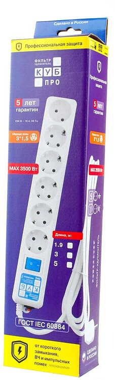 Сетевой фильтр Power Cube SPL6-16-P-3М