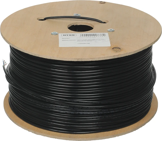 Кабель информационный NTSS NTSS-OUT-UTP4-5Е-PE-BL черный