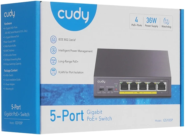 Коммутатор Cudy GS105P