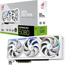 Видеокарта ASUS ROG Astral GeForce RTX 5080 OC 16GB GDDR7 White ROG-ASTRAL-RTX5080-O16G-WHITE (90YV0LV4-M0NA00)