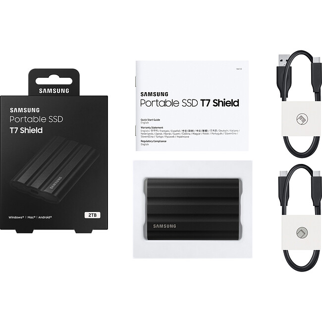 Внешний накопитель Samsung T7 Shield 2TB черный (MU-PE2T0S/WW)