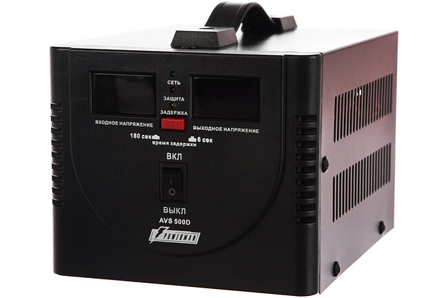 Стабилизатор напряжения PowerMan AVS 500D Black (6015735)