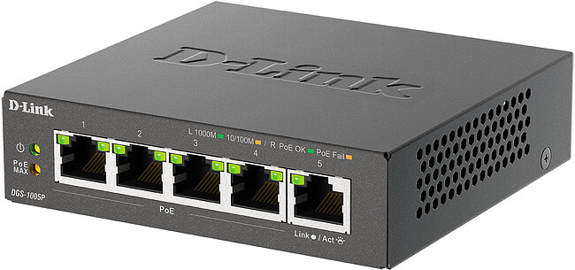 Коммутатор D-Link DGS-1005P/B3A