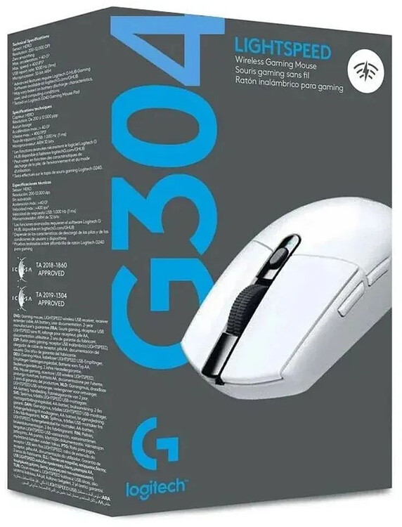 Мышь Logitech G304 Lightspeed White (910-005295)