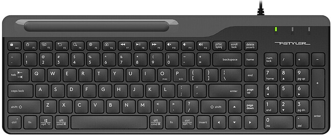 Клавиатура A4Tech Fstyler черный/серый (FK25)