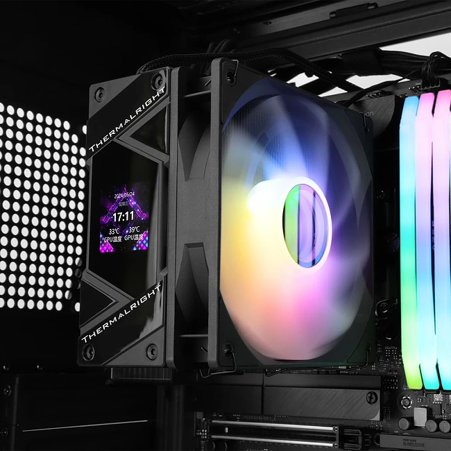 Кулер для процессора Thermalright Assassin Spirit 120 Vision ARGB черный (AS120-VISION-BL-ARGB)