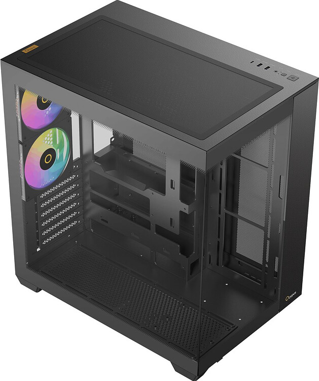 Корпус Ocypus Delta C74 BK ARGB без БП черный (Delta-C74-BKD200XX-GL)