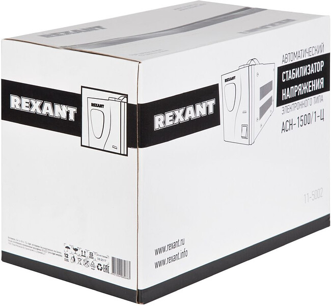 Стабилизатор напряжения Rexant AСН-1 500/1-Ц серый (11-5002)