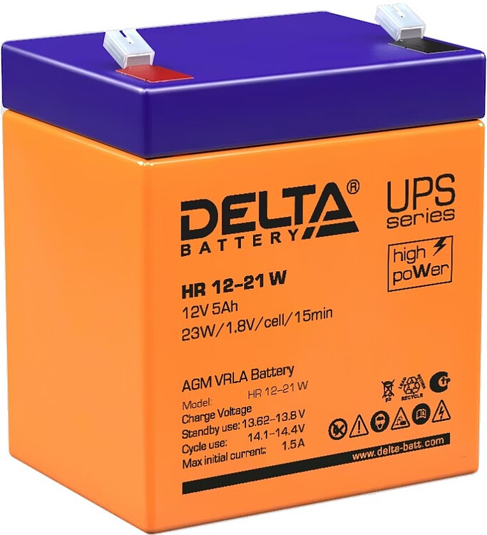 Аккумулятор для ИБП Delta HR 12-21W